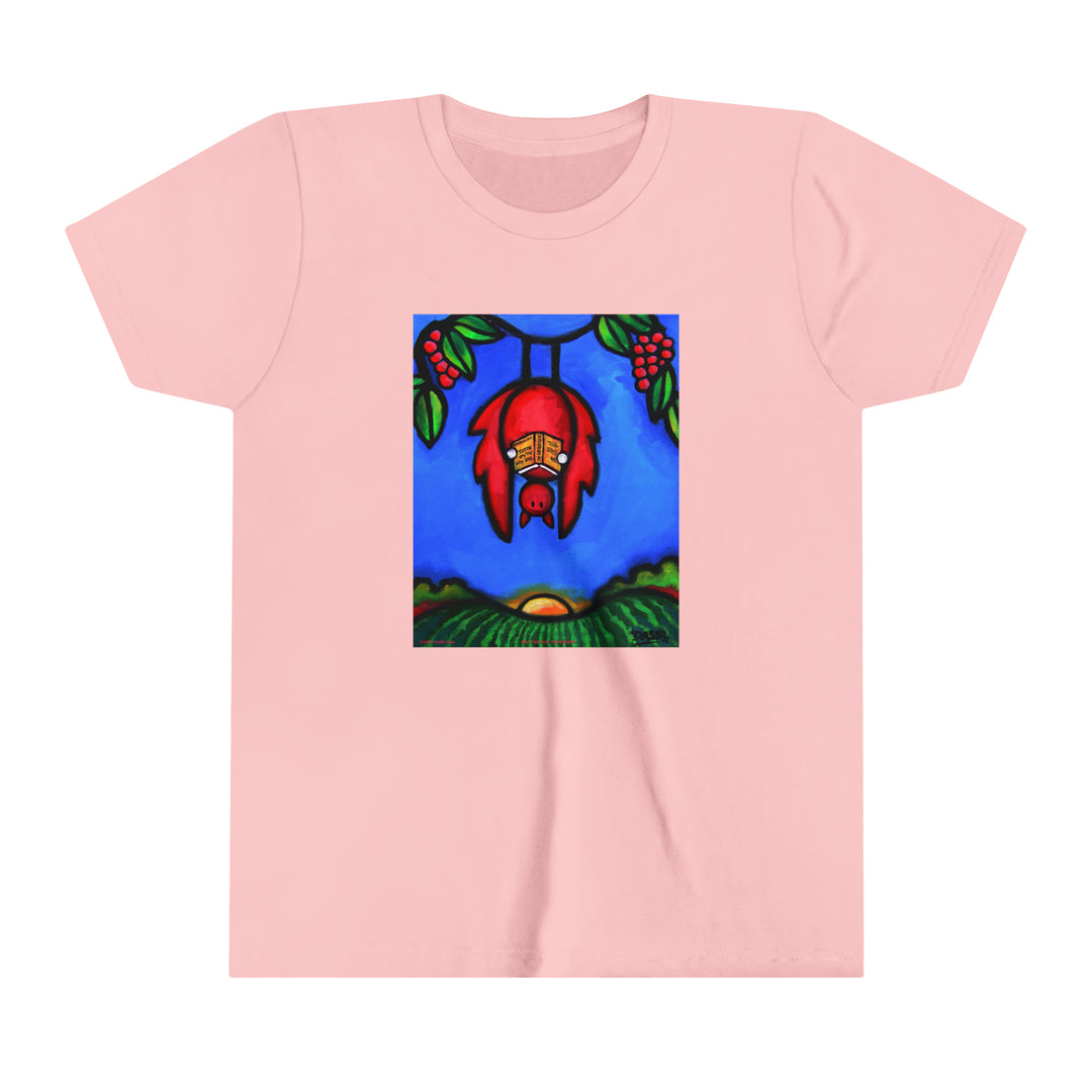 Bat Reading The Sun Also Rises Youth Short Sleeve Tee