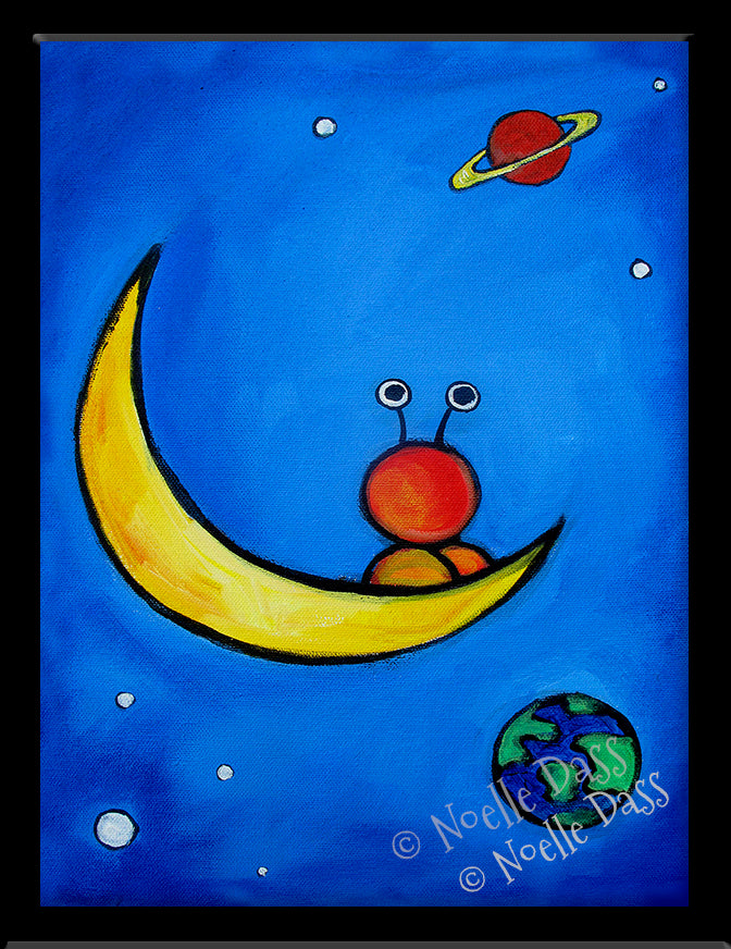 The Great Outdoors Alien Art Paper / 6x8 / Framed