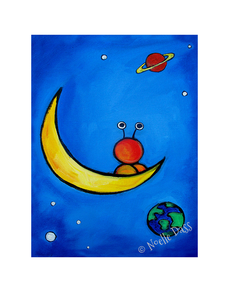 The Great Outdoors Alien Art Paper / 11x14 with white border/image is 8x10 / Unframed