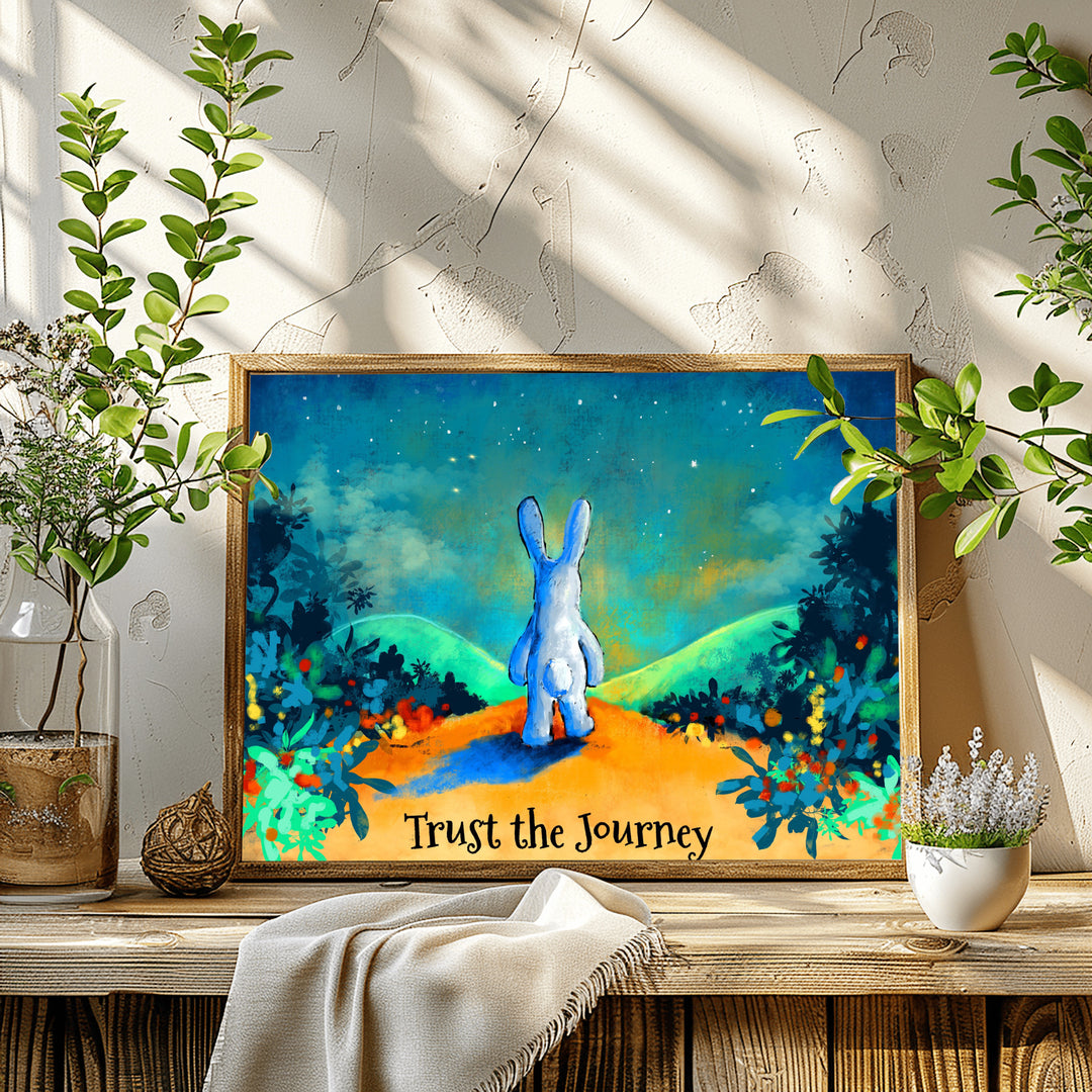 Trust the Journey | Rabbit Walking on Trail