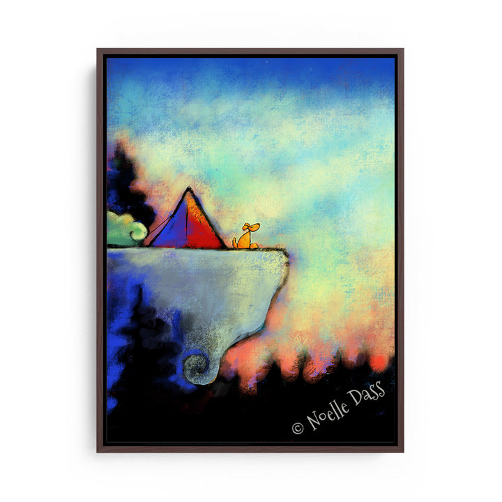 Bliss Canvas / 11x14 / Espresso Floating Frame