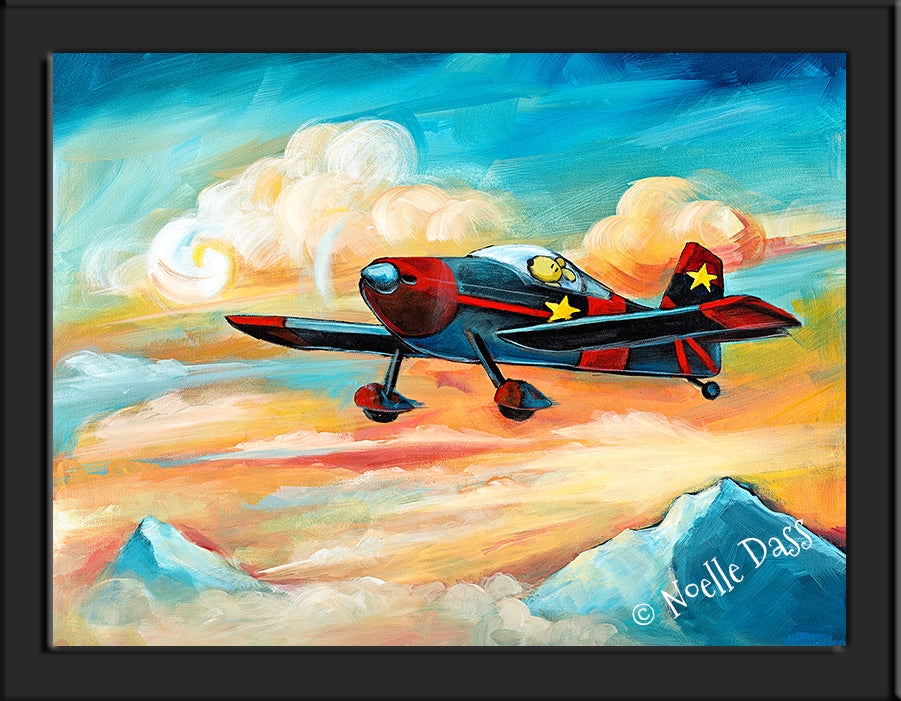 Flying Dreams | Pilot Dog | Vans RV6 Paper / 6x8 / Framed