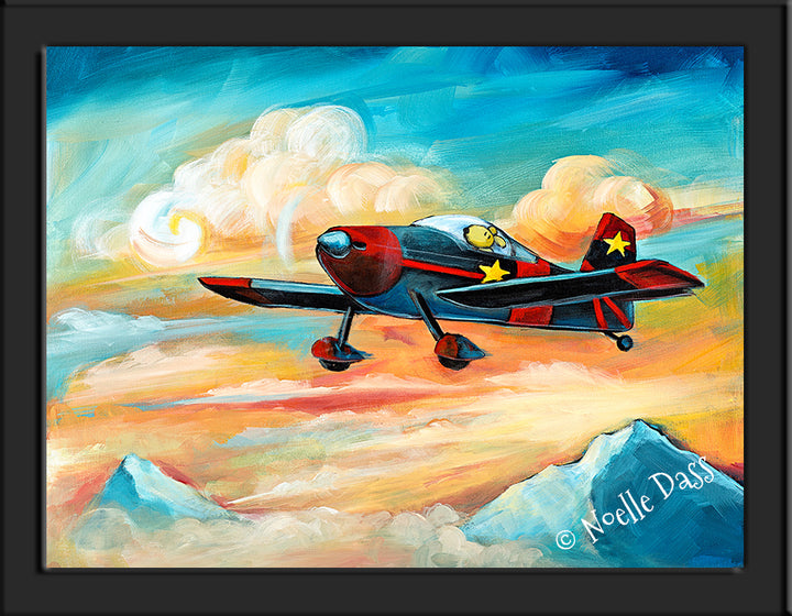 Flying Dreams | Pilot Dog | Vans RV6 Paper / 6x8 / Framed