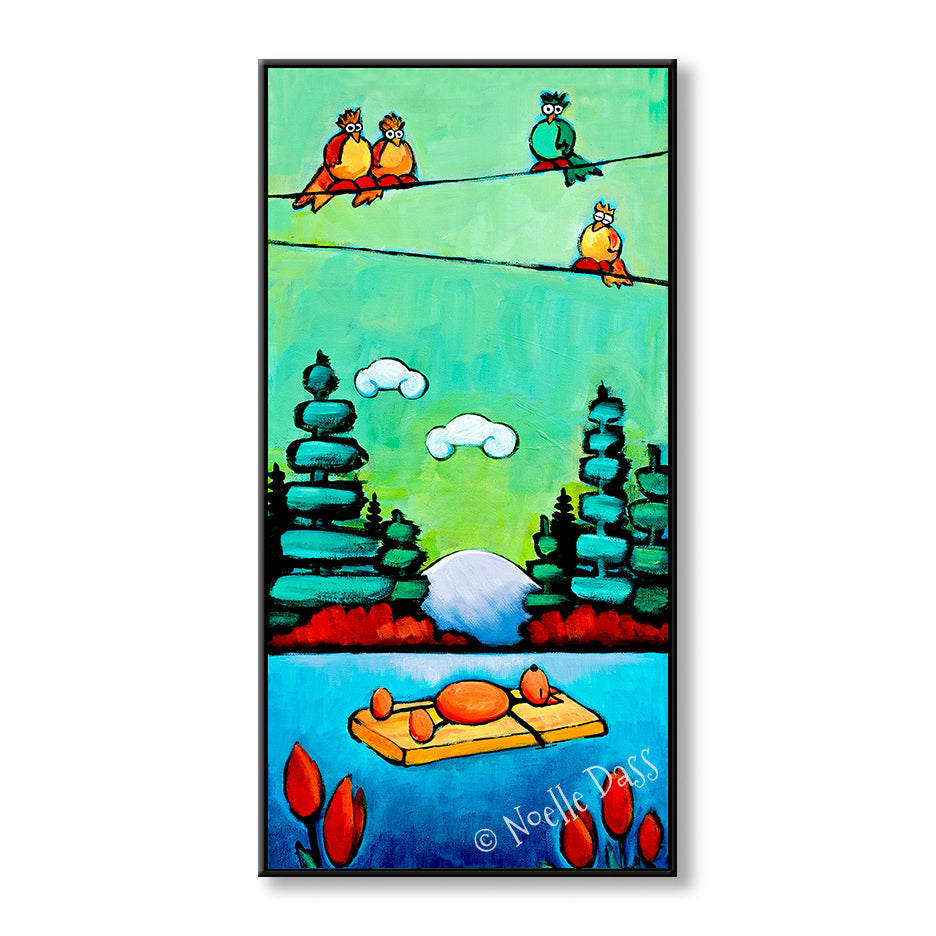 It doesn't get any better than this! Canvas / 15x30 / Black Floating Frame