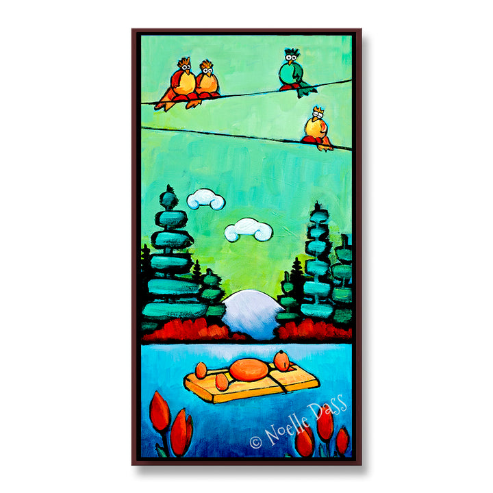 It doesn't get any better than this! Canvas / 15x30 / Espresso Floating Frame