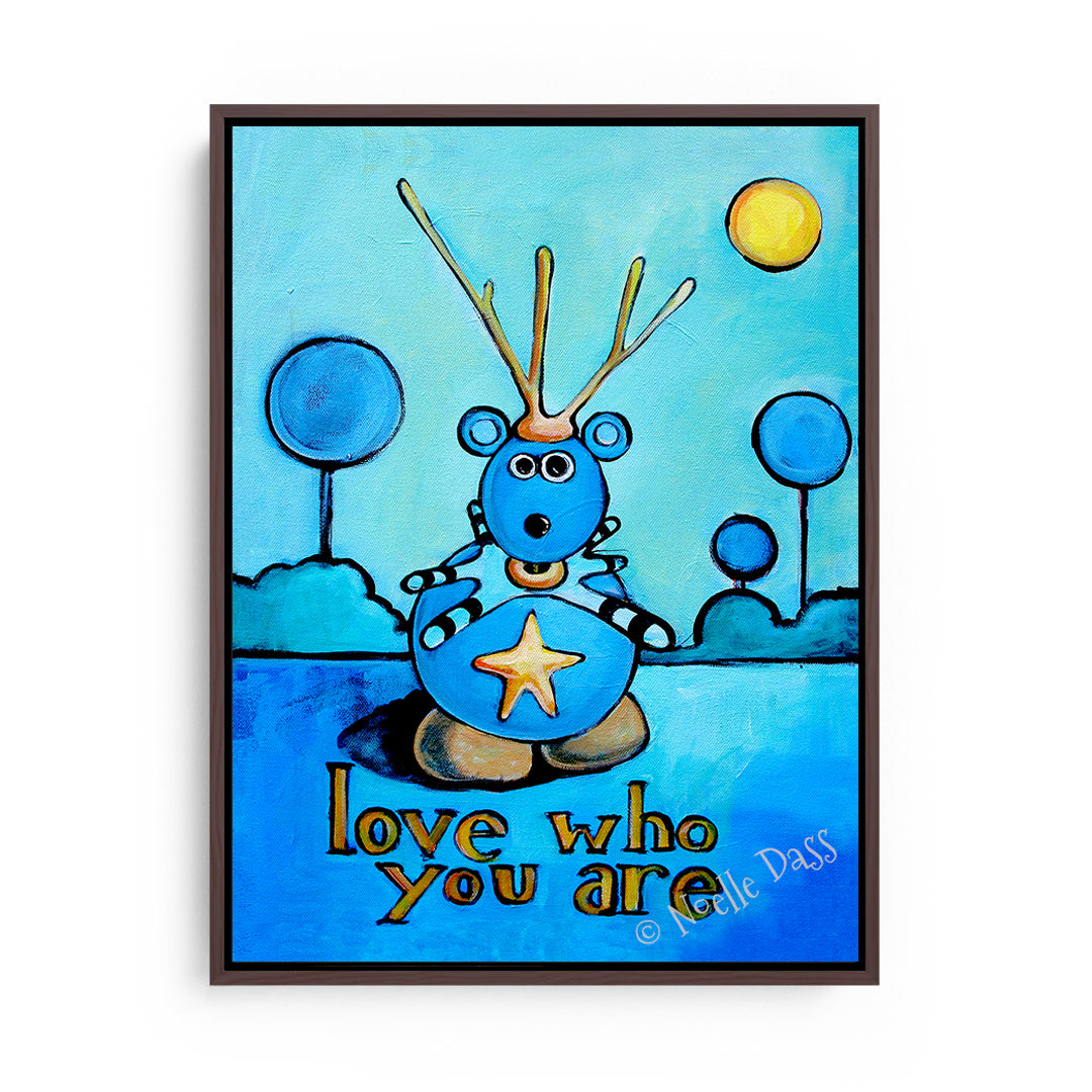 Love Who You Are Canvas / 11x14 / Espresso Floating Frame