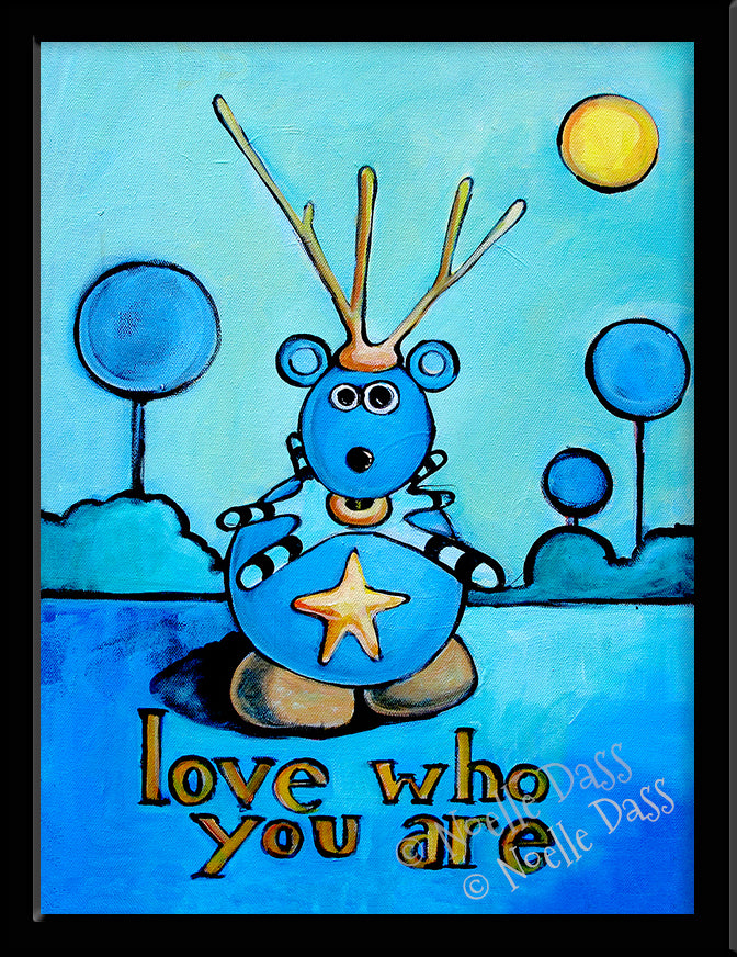 Love Who You Are Paper / 6x8 / Framed