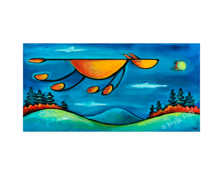 Must...Get...Ball! Dog Art Paper / 11x14 white border/Image is 5.5x11 / Unframed