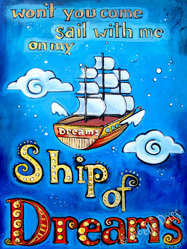 Ship of Dreams Paper / 16x20 / Unframed