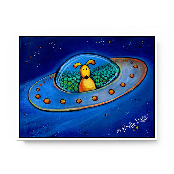 The Great Escape (Dog in UFO with tennis balls)