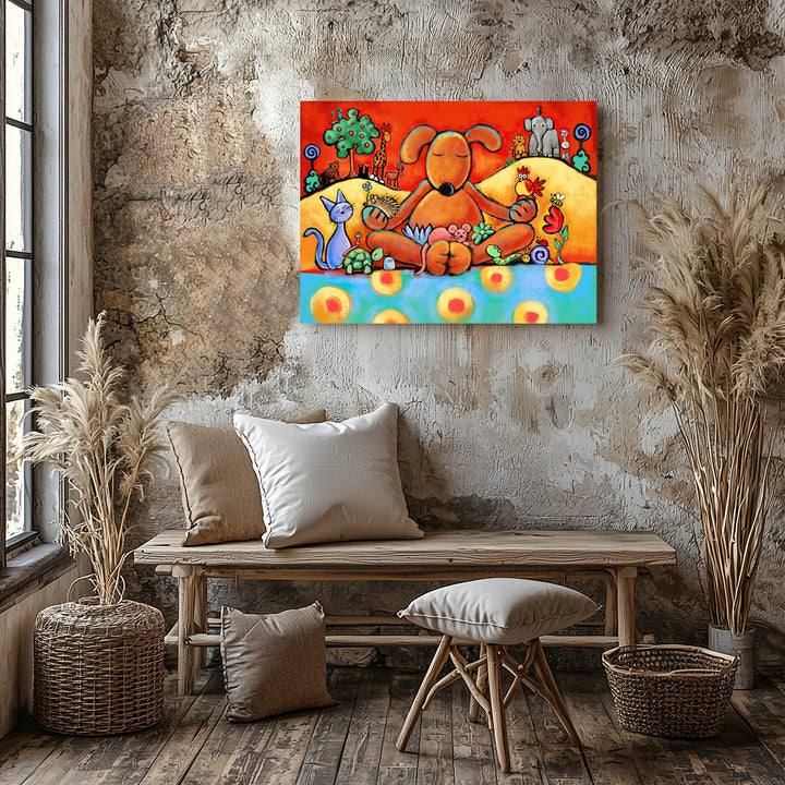 The Doggie Lama Paper / 16x20 / Unframed