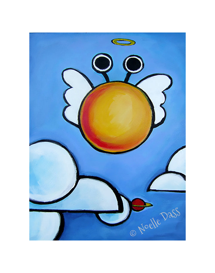 Alien Cherub Paper / 11x14 with white border/image is 8x10 / Unframed