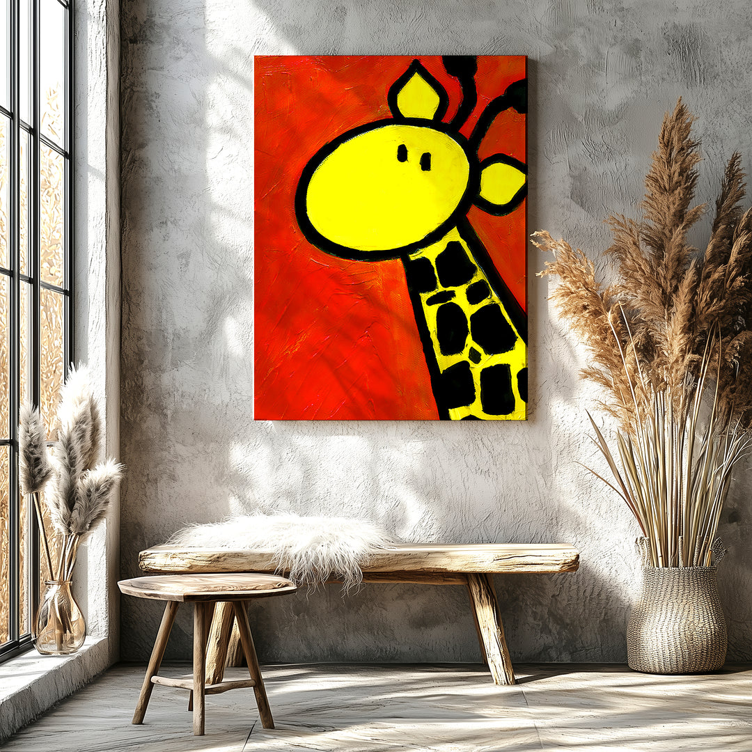 Portrait of a Giraffe Paper / 16x20 / Unframed