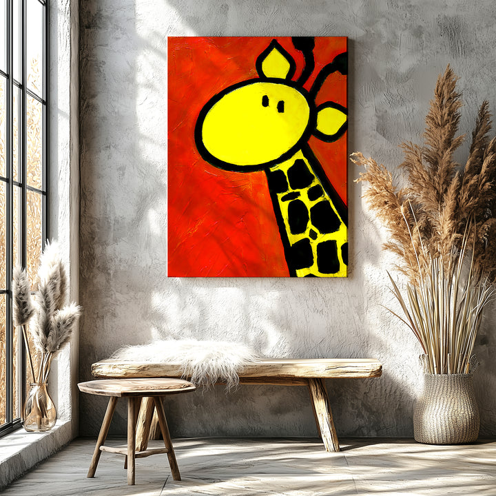 Portrait of a Giraffe Paper / 16x20 / Unframed