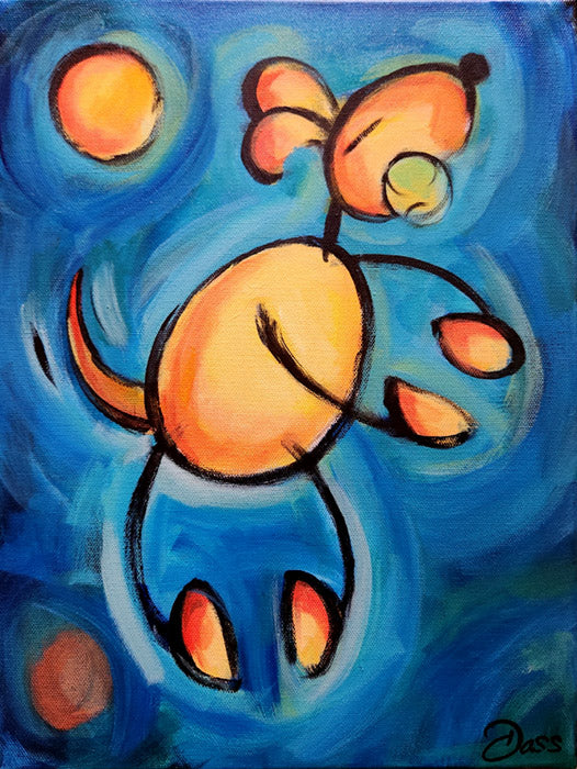 Joy of Dog Original 12x16x1.5 inch canvas