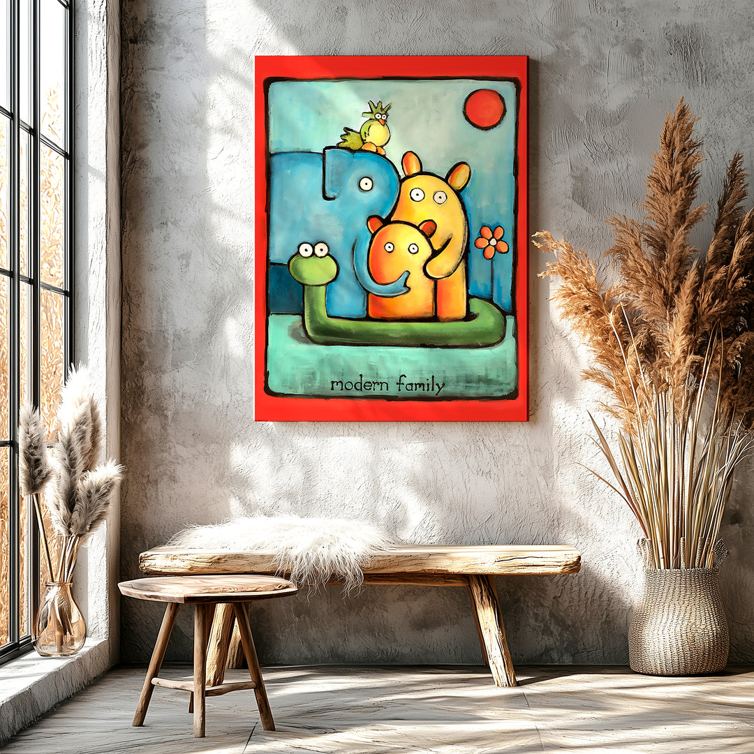 Modern Family Paper / 16x20 / Unframed