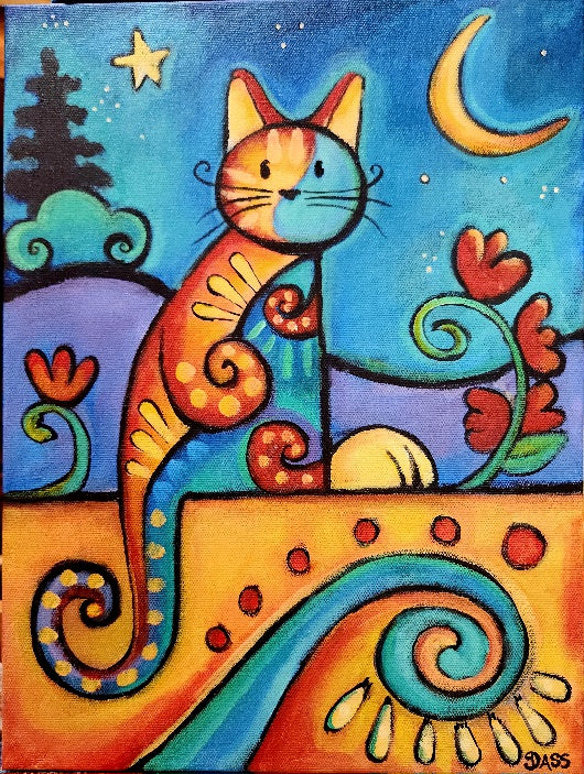 Magic Cat Original 12x16 inches