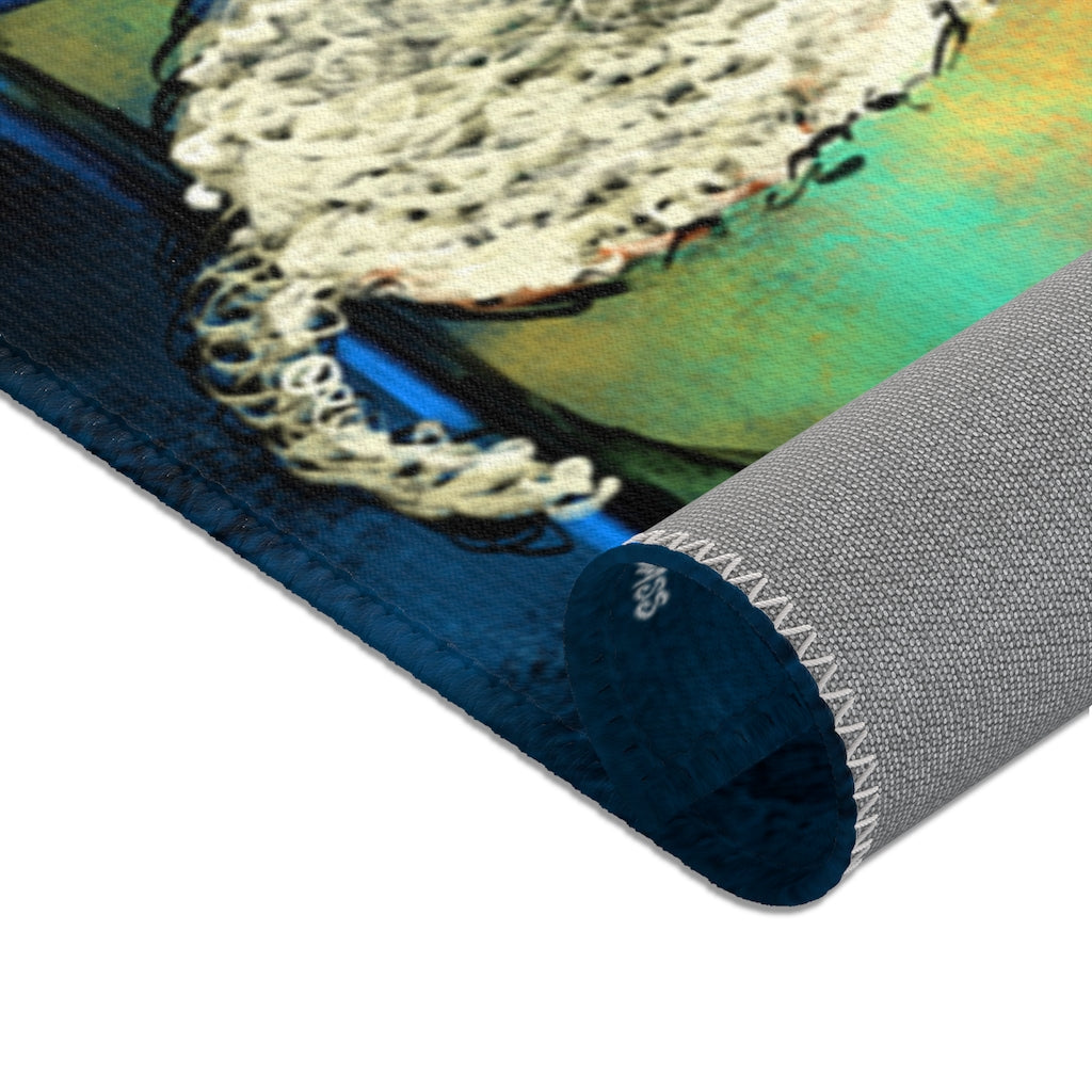 Friendship Dog and Cat Chenille Area Rugs | Doggie Lama