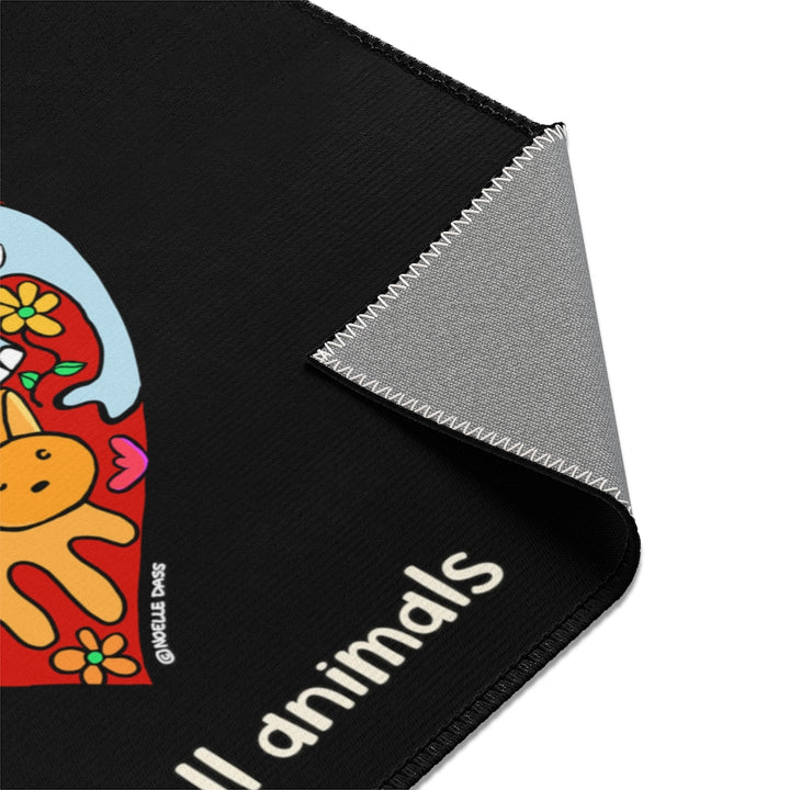 LOVE ALL ANIMALS Chenille Area Rugs | Doggie Lama