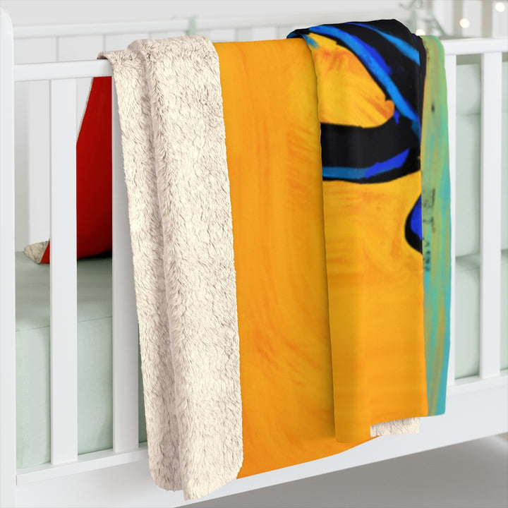 Cat Zen Sherpa Fleece Blanket