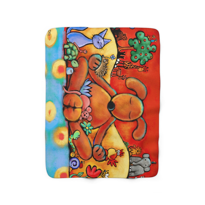 The Doggie Lama Sherpa Fleece Blanket