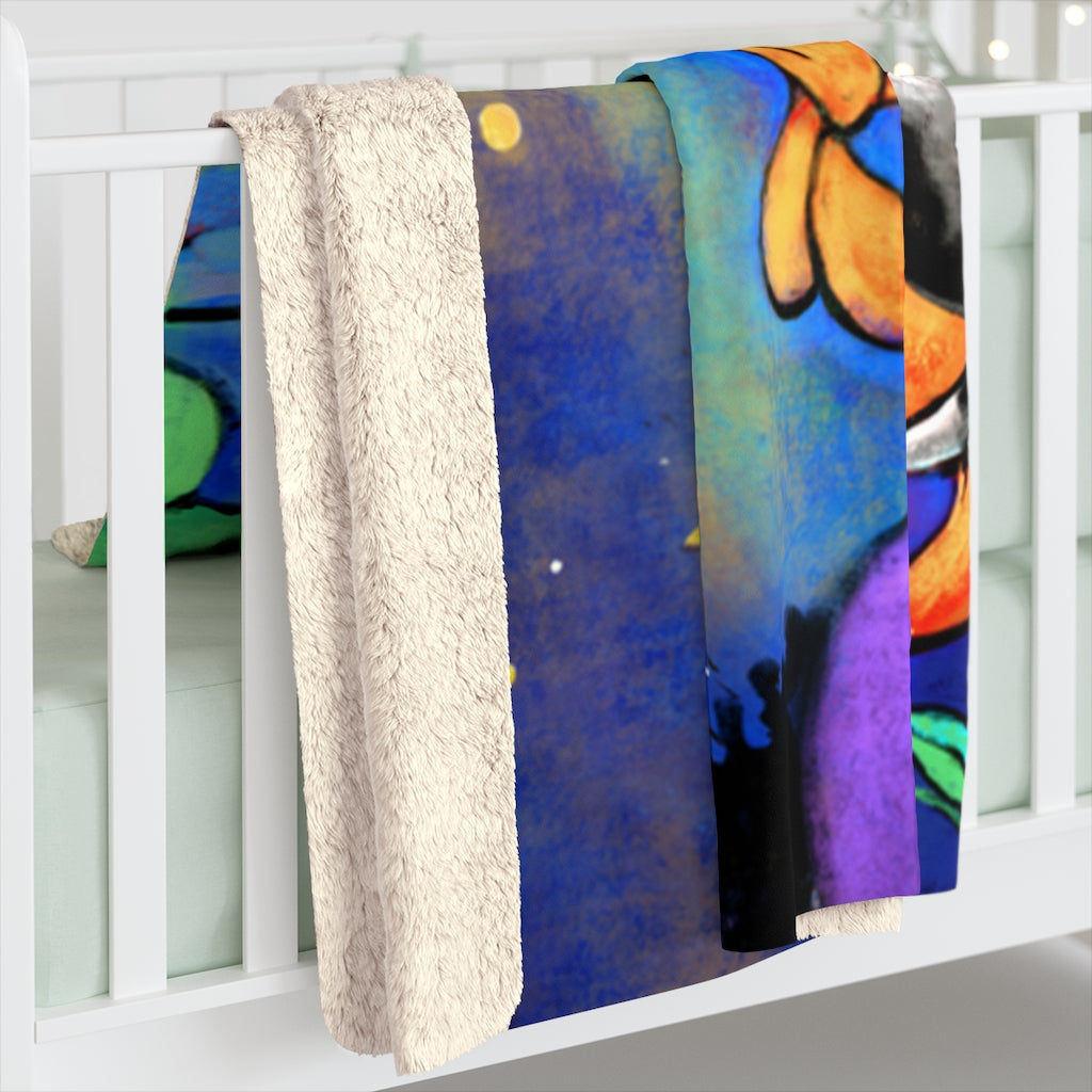 No Place I Would Rather Be Than Here With You (Dogs) Sherpa Fleece Blanket