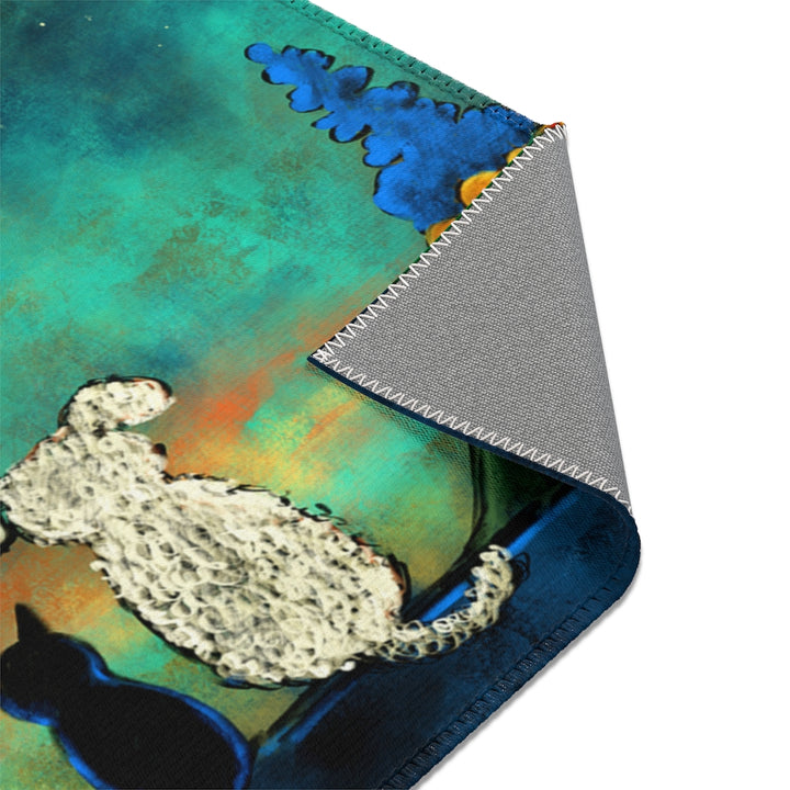 Friendship Dog and Cat Chenille Area Rugs | Doggie Lama