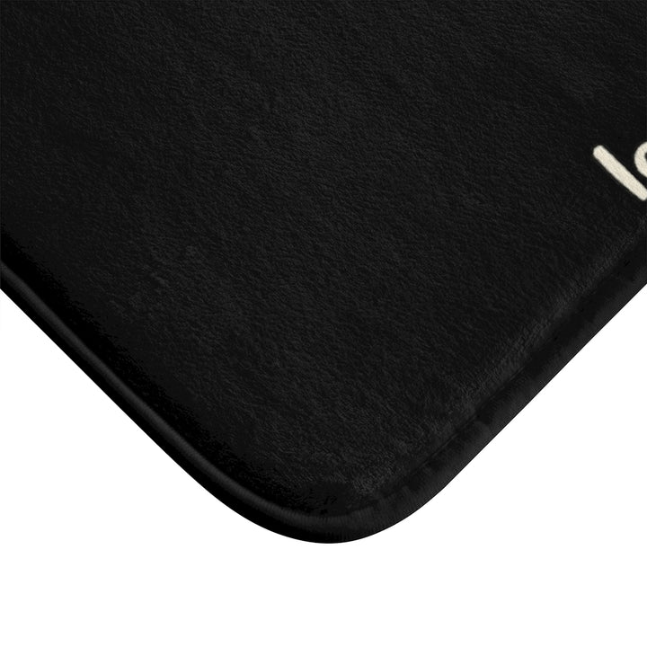 Love All Animals Black Plush Bath Mat