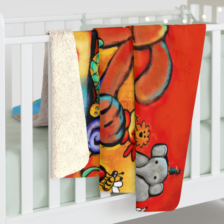 The Doggie Lama Sherpa Fleece Blanket