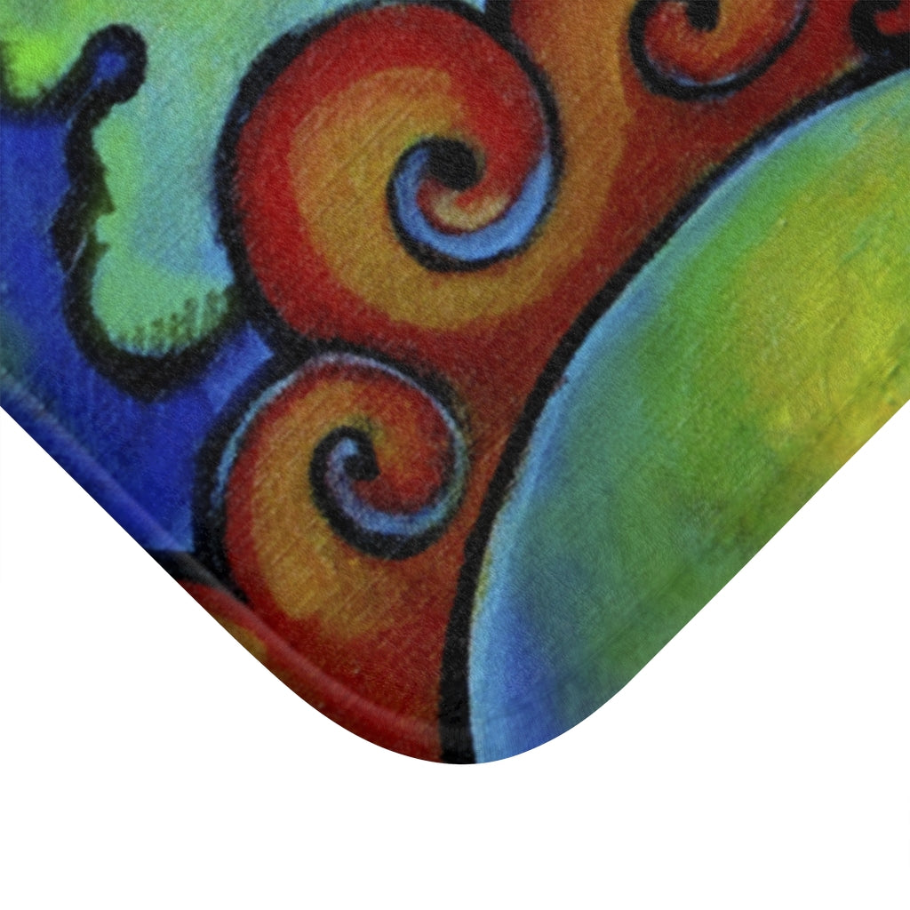 Live Free (dog) Plush Bath Mat