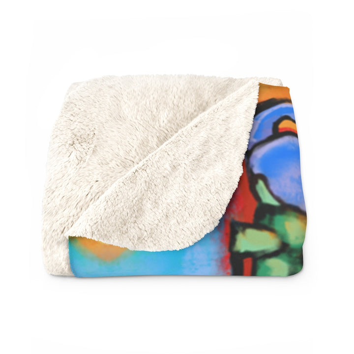 The Doggie Lama Sherpa Fleece Blanket