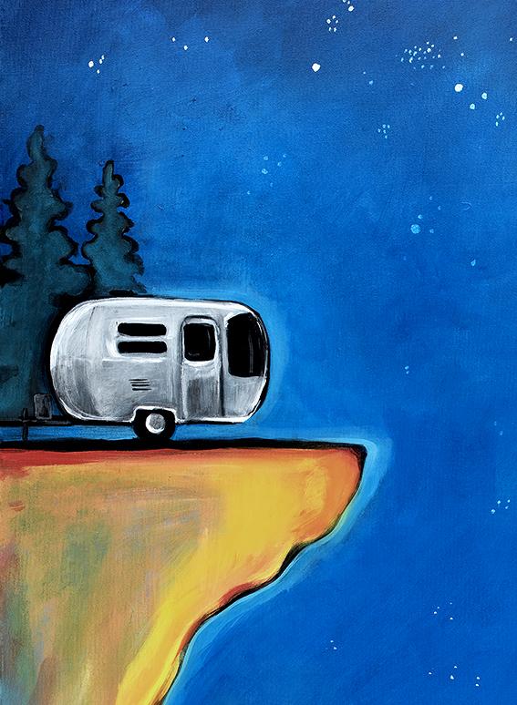 AIRSTREAMS, RVS, & CAMPING art