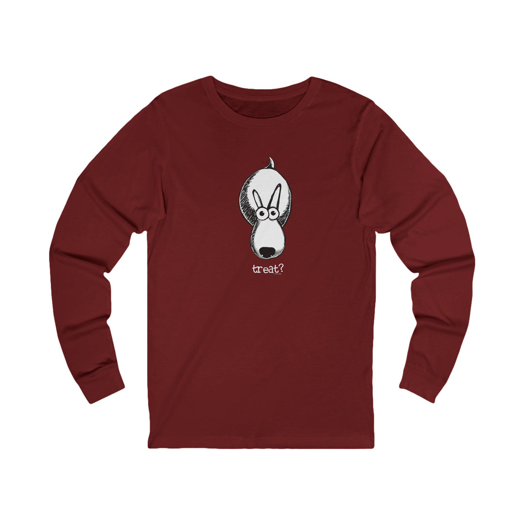 Treat? Dog Unisex Jersey Long Sleeve Tee
