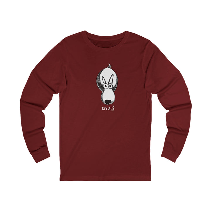 Treat? Dog Unisex Jersey Long Sleeve Tee