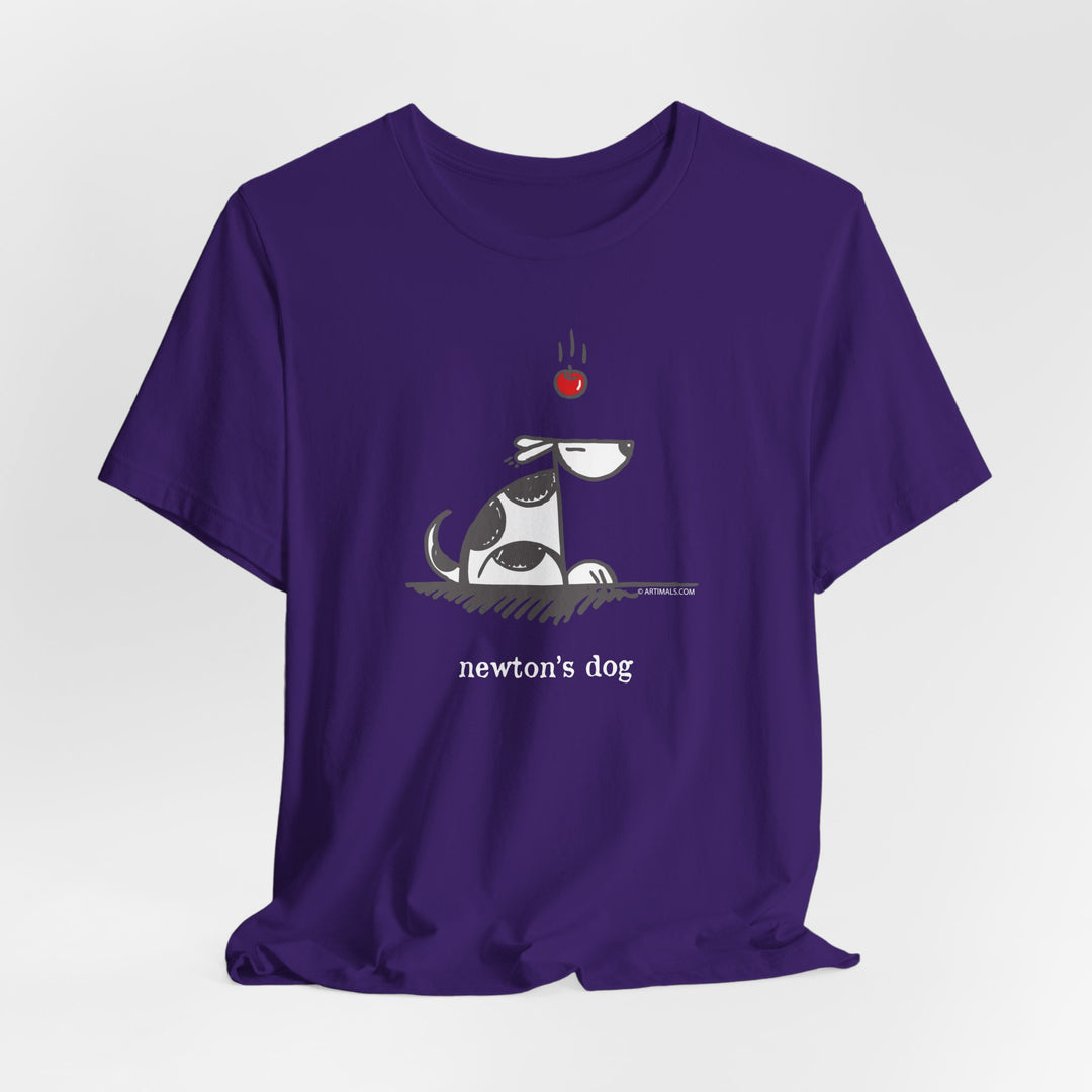 Newtons Dog Unisex Soft Cotton T-Shirt