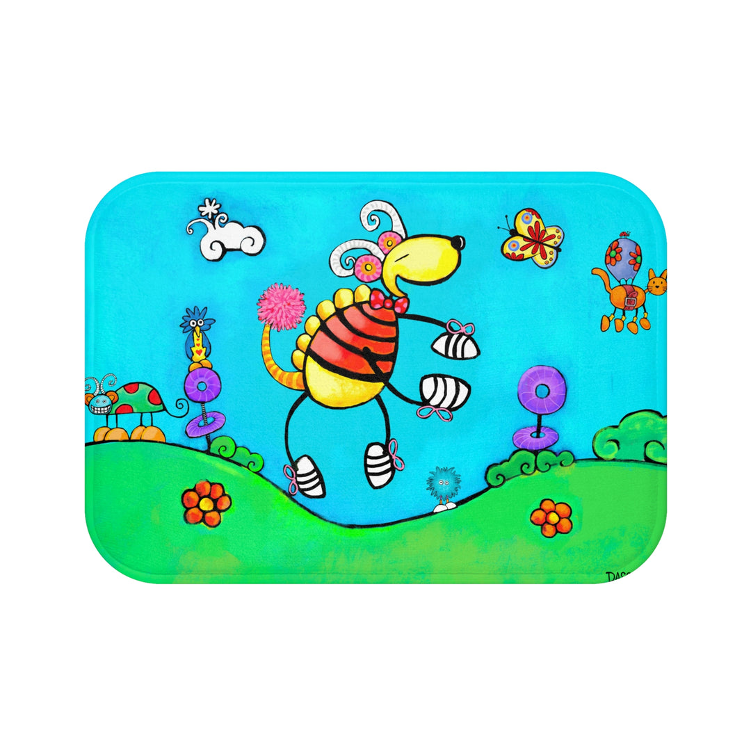 Be Who You Are Book Art Plush Bath Mat