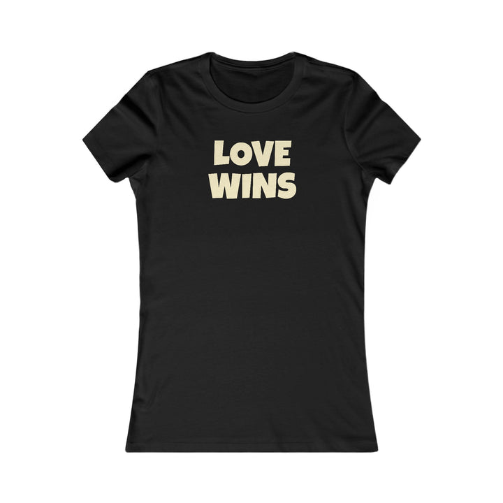 LOVE WINS Women's Slim Fit Cotton T Shirt