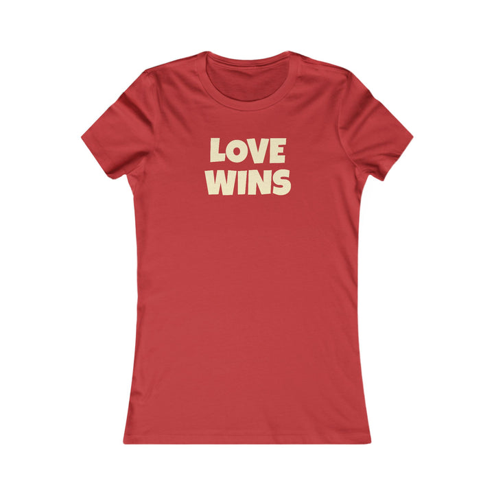 LOVE WINS Women's Slim Fit Cotton T Shirt