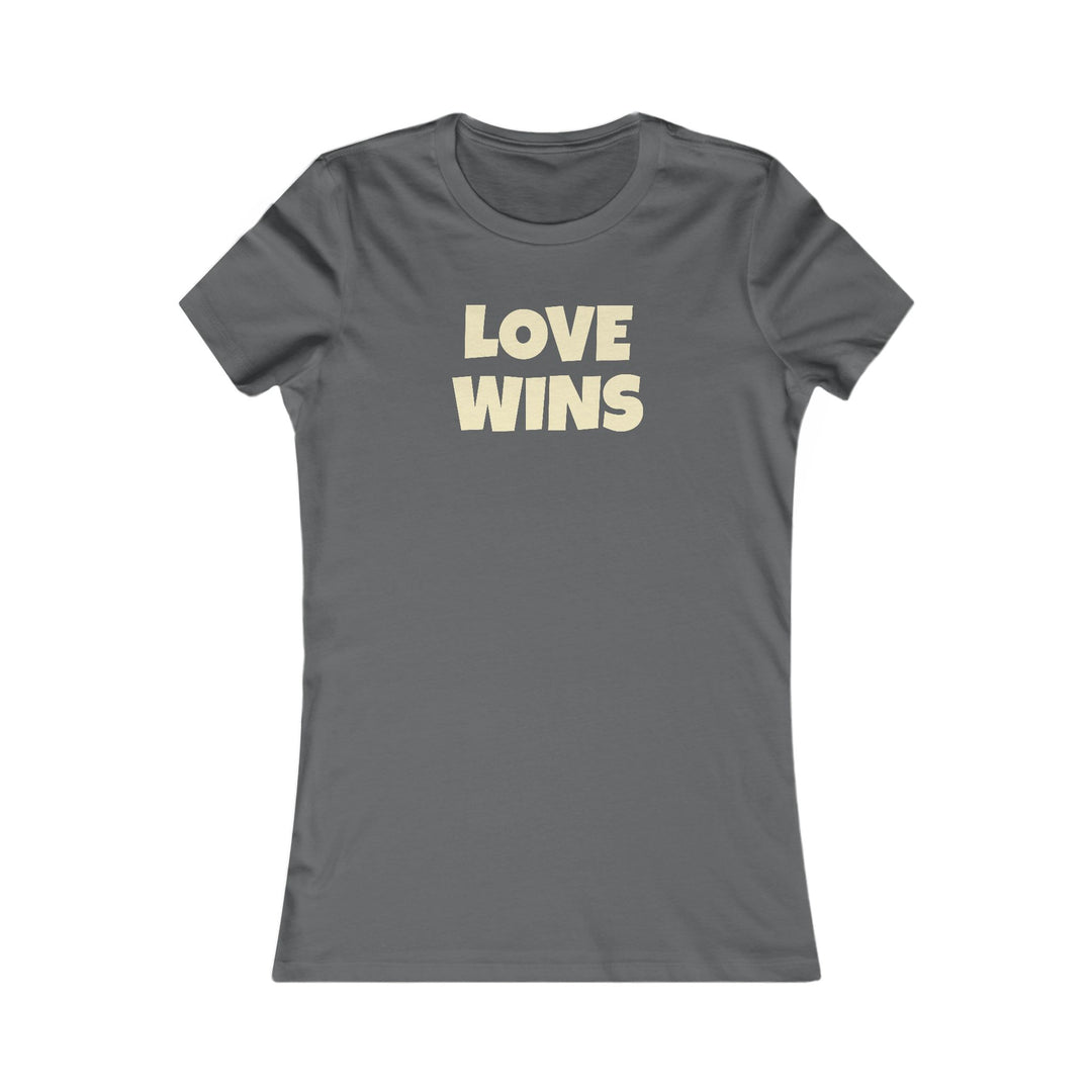 LOVE WINS Women's Slim Fit Cotton T Shirt