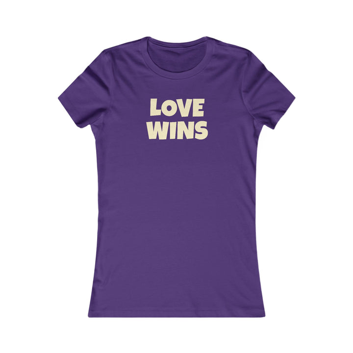 LOVE WINS Women's Slim Fit Cotton T Shirt
