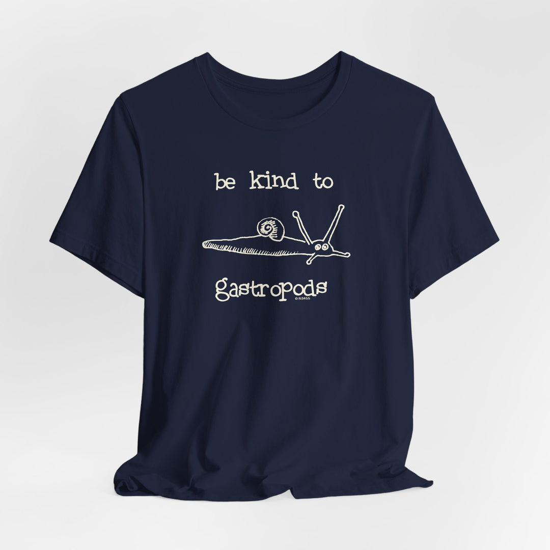 Be Kind to Gastropods Unisex Soft Cotton T-Shirt