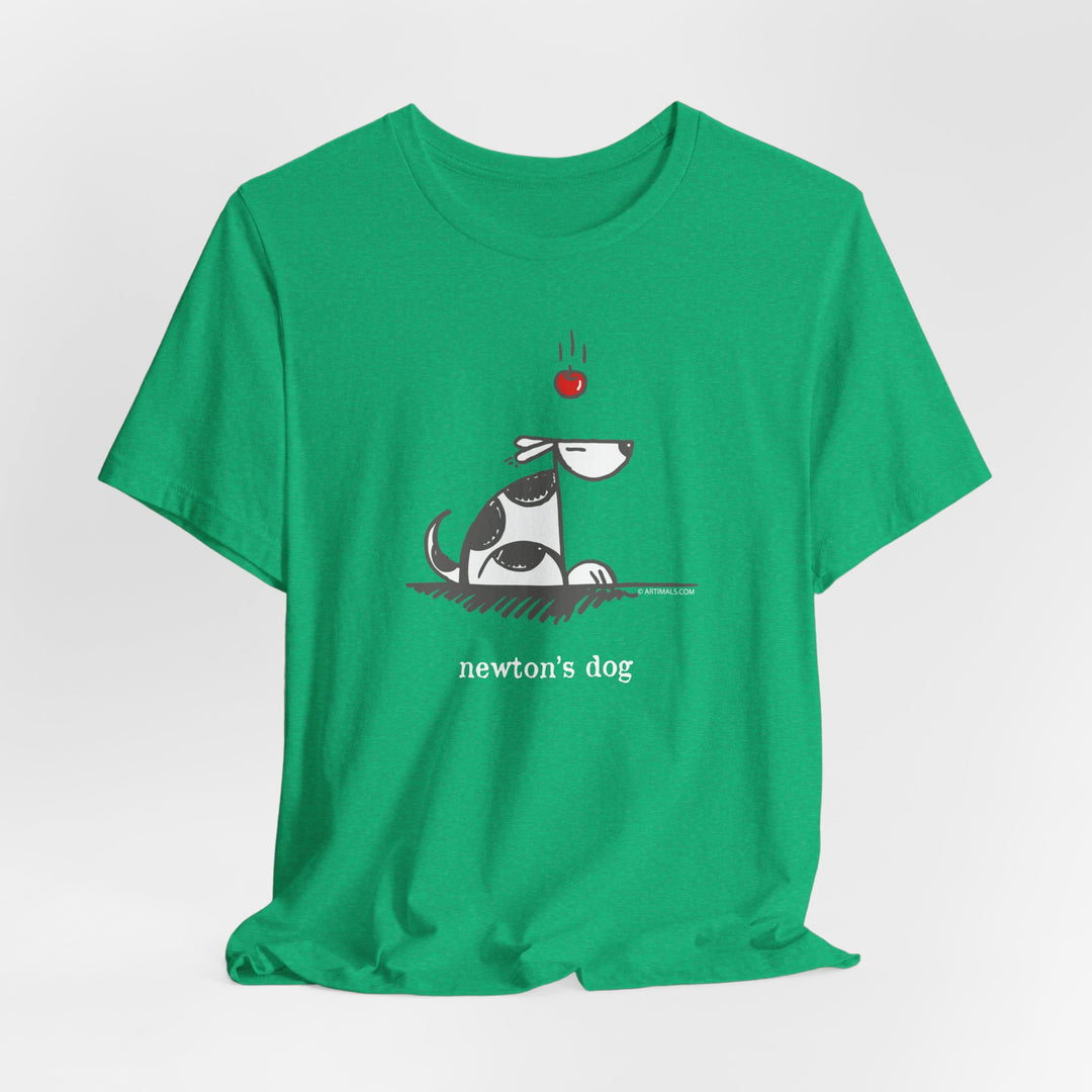 Newtons Dog Unisex Soft Cotton T-Shirt