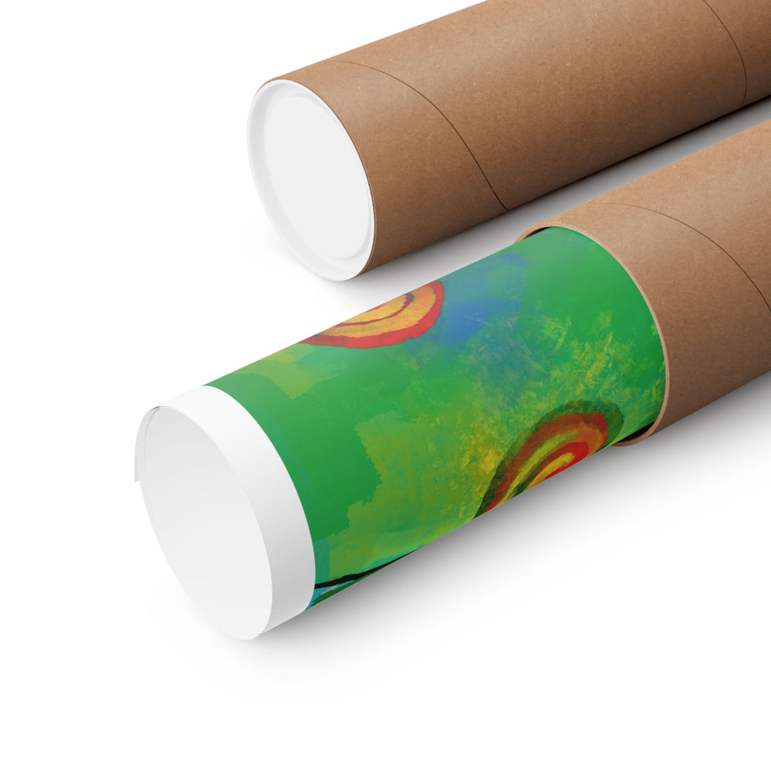 HAppiness Dog Swing  Premium Matte vertical posters