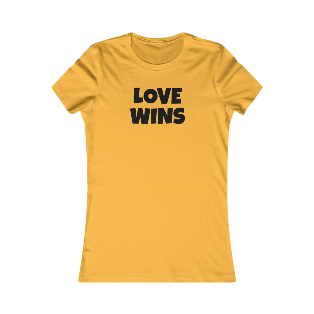 LOVE WINS Women's Slim Fit Cotton T Shirt