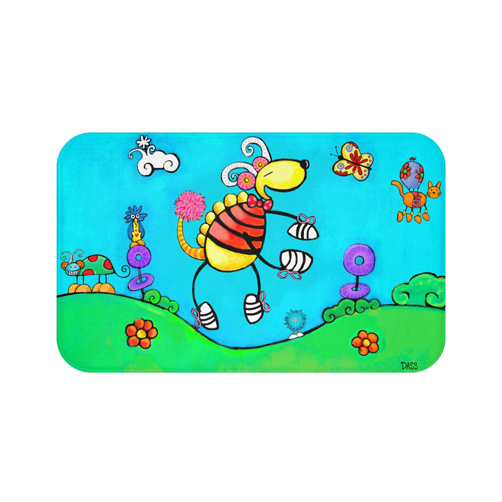 Be Who You Are Book Art Plush Bath Mat