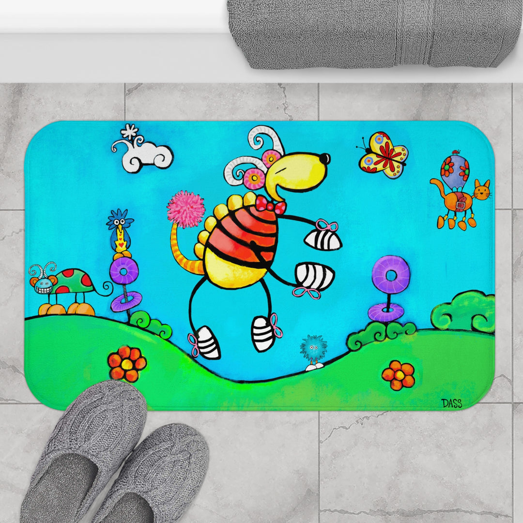 Be Who You Are Book Art Plush Bath Mat