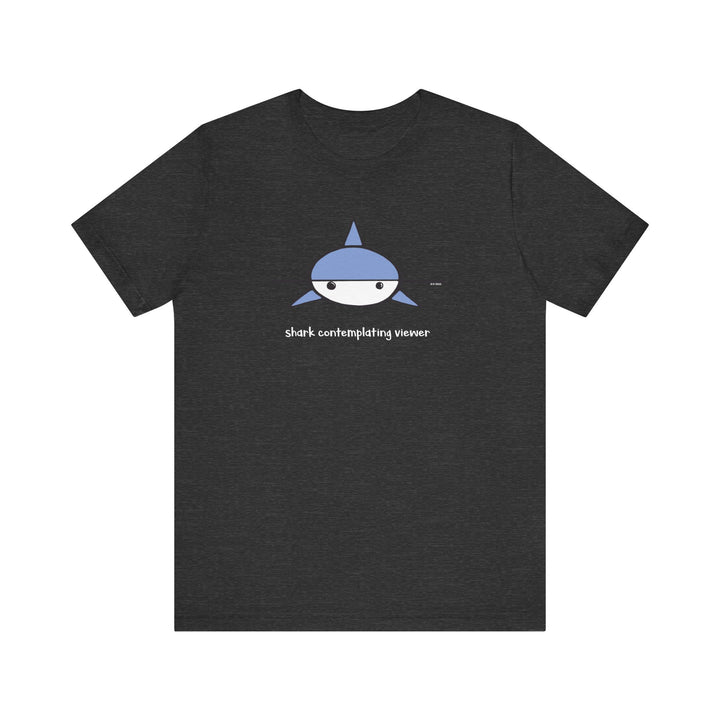 Shark Contemplating Viewer Unisex Soft Cotton T-Shirt
