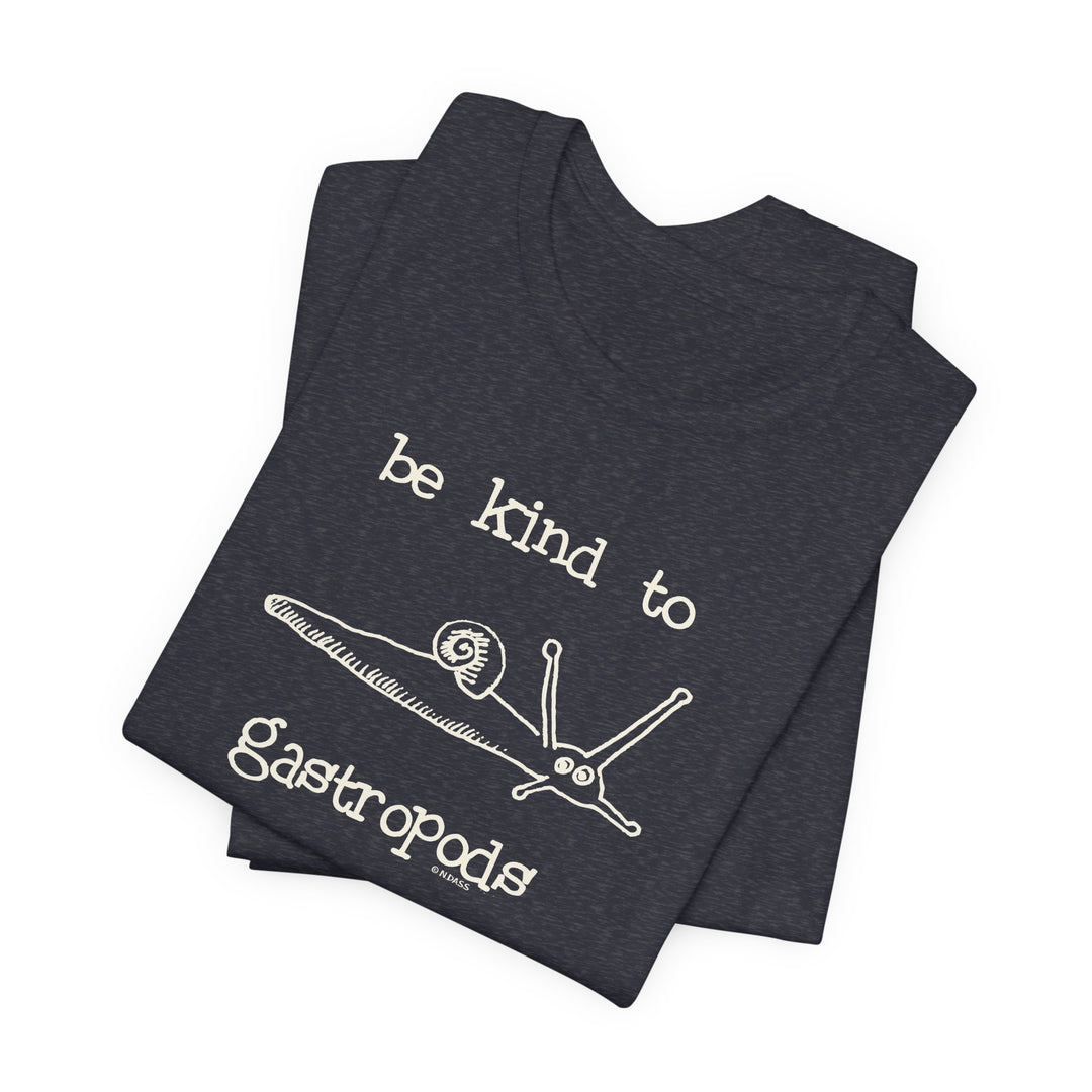 Be Kind to Gastropods Unisex Soft Cotton T-Shirt