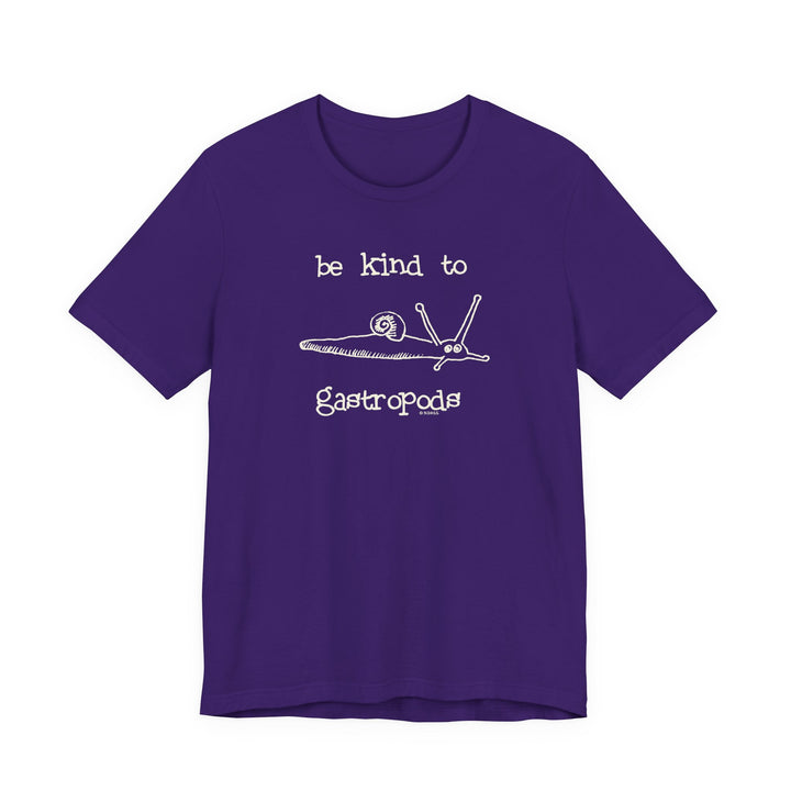 Be Kind to Gastropods Unisex Soft Cotton T-Shirt
