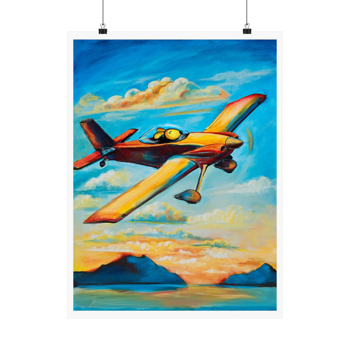RV4 Pilot Dog Premium Matte vertical posters